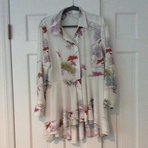 Josie Natorie white floral blouse